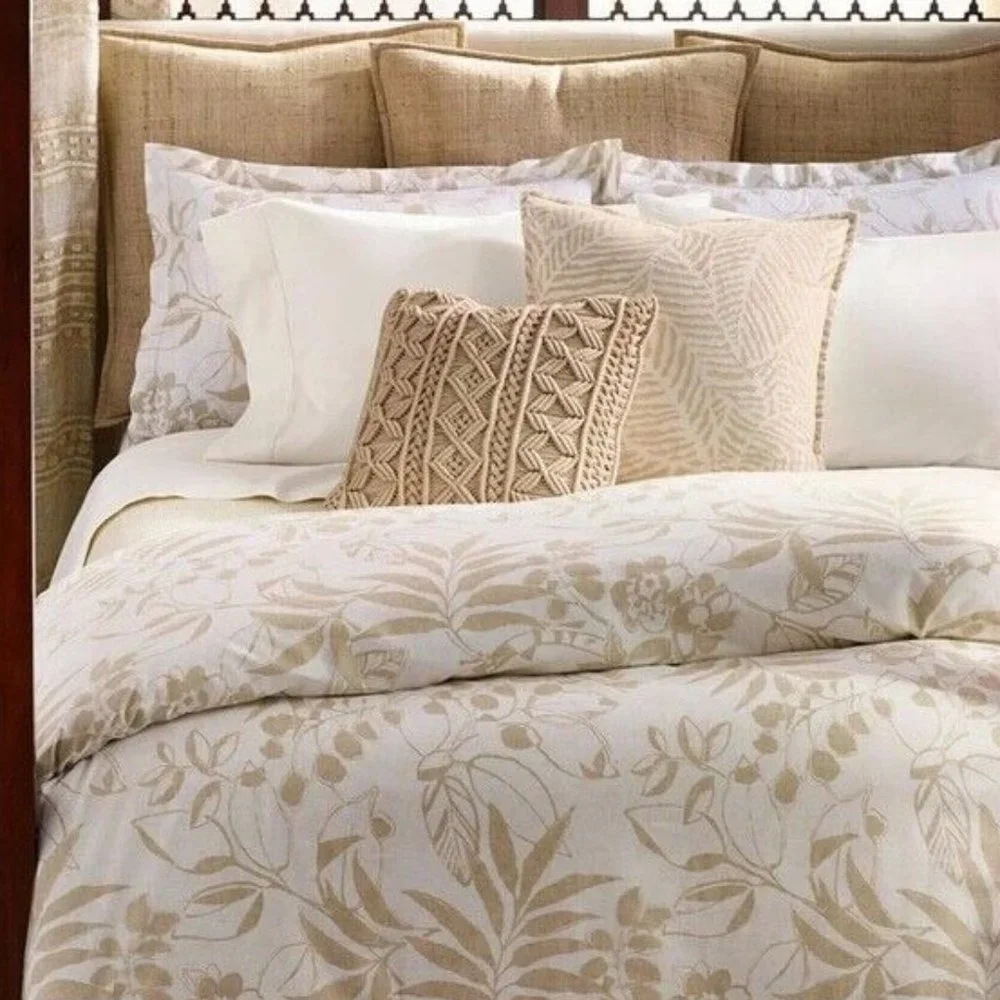 Ralph Lauren Cecily Keeton Tan European Sham